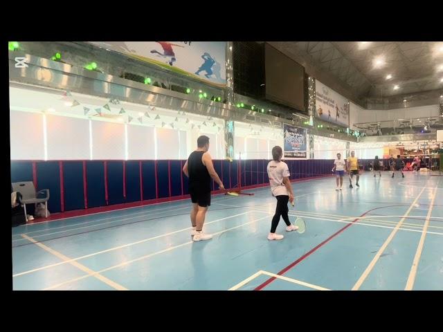 at Serafi Nique/Frank vs Betchay/Edil (070625)#badmintonsajeddah