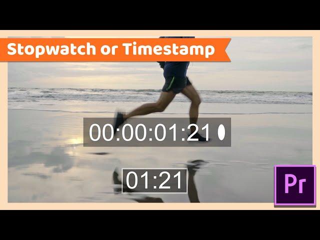 How to add Timer or Stopwatch or Timestamp on Video | Adobe Premiere Pro CC Tutorial