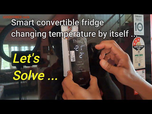 Smart convertible refrigerator changing temperature by itself | How to solve in 0 ₹