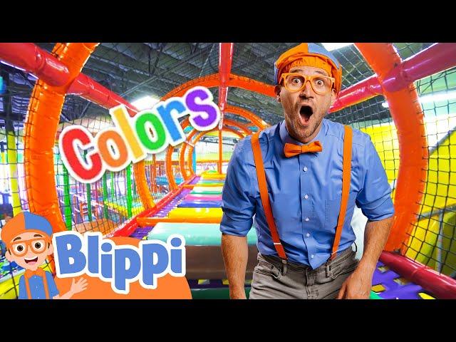 Move around with Blippi at LOL Kids Club | Indoor Play Place | Moving and Learning with Blippi