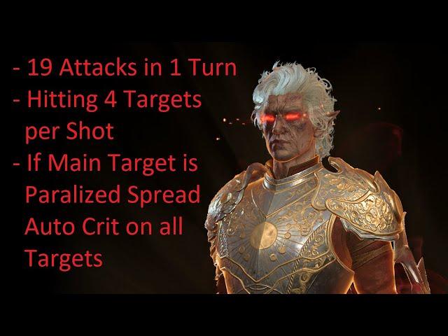 Baldur's Gate 3 - Ascended Astarion Makes 19 Attacks in 1 Turn