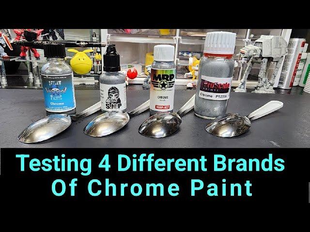 Testing 4 Different Brands Of Chrome Paint For Plastic Models