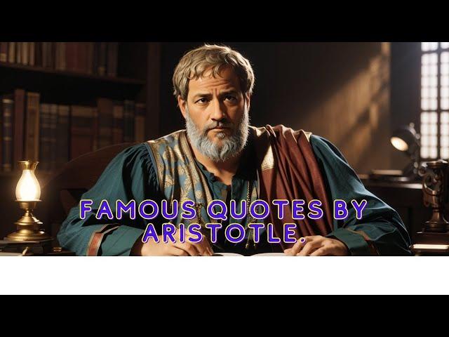 Quote judgment and sayings/Famous quotes by Aristotle.