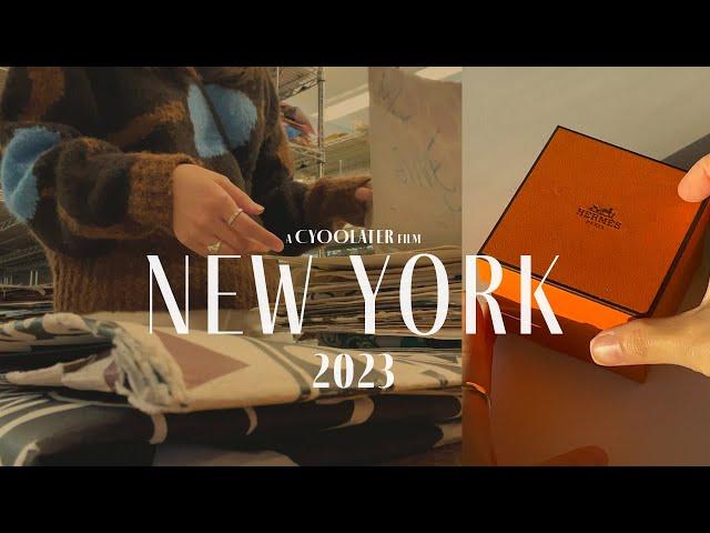 New York Designer Work Trip Vlog Hermes Unboxing | A Day Working At a Fashion Company