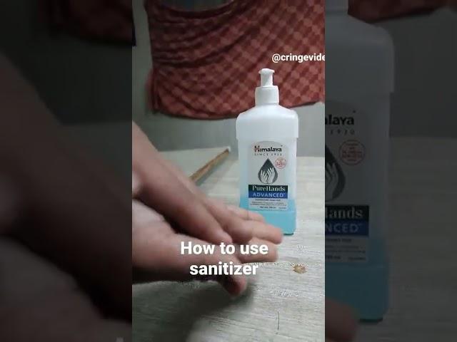 how to use sanitizer #shorts