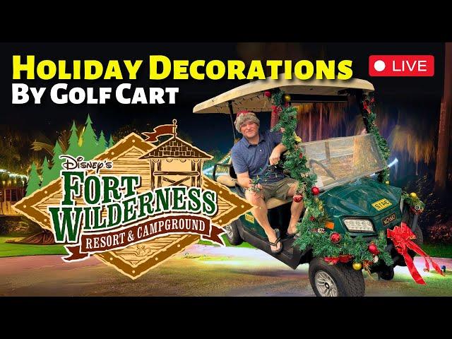 LIVEDisney's Fort Wilderness Campground Holiday Decorations Tour | Walt Disney World Livestream