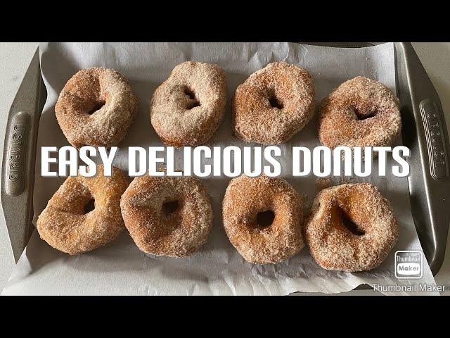 Easy delicious donuts from a can of biscuits