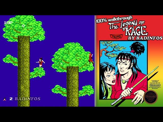 The Legend of Kage NES :: Longplay :: 100% walkthrough (+commentary)