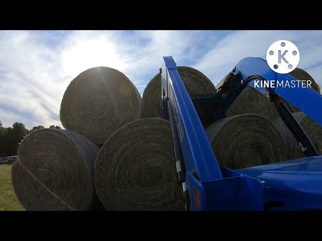 Farmer Chris is back! Hauling Hay