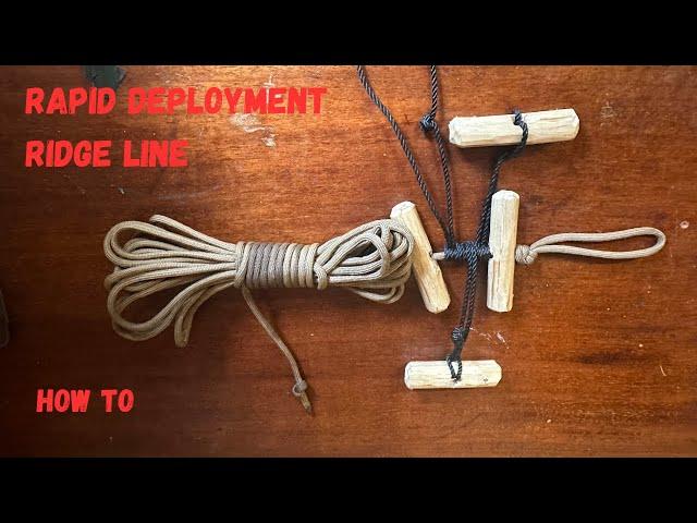 Creating A Quick And Easy Ridge Line: Rapid Deployment Method