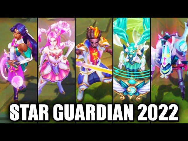 All New Star Guardian 2022 Skins Part 1 Kaisa Nilah Ekko Sona Fiddlesticks (League of Legends)