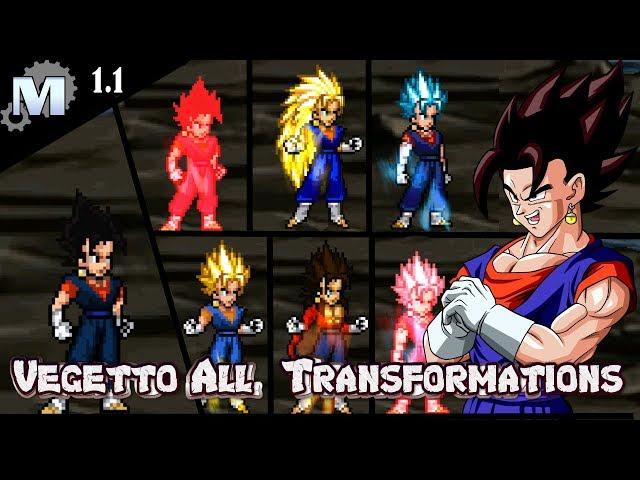 Vegetto Base, KaioKen, SSJ, SSJ3, SSJ4, SSB, SSBK / Frak20 / M.U.G.E.N