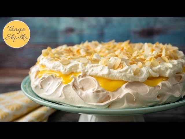 Бесподобный Торт "Павлова" с Лимонным Кремом | Pavlova with Lemon Curd | Tanya Shpilko