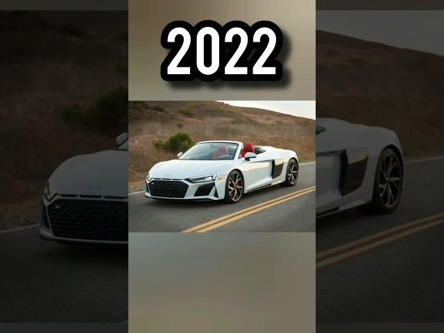 Evolution of Audi R8  {2003~2024} #audirsetrongt #automobile #autoevolution #maddona #audi #shorts