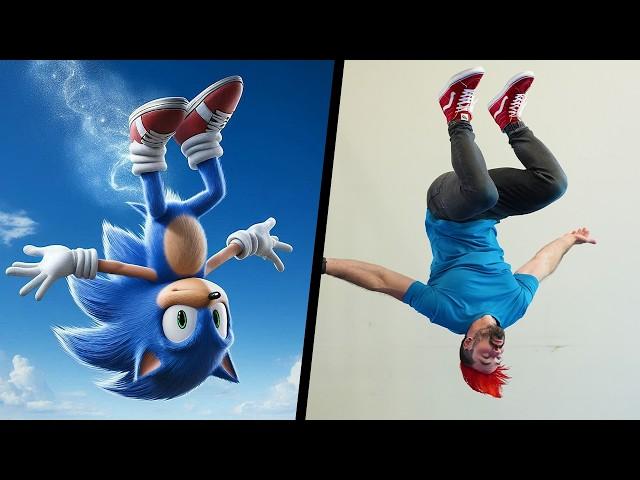 Can I Do The Stunts From Sonic The Hedgehog IN REAL LIFE?!