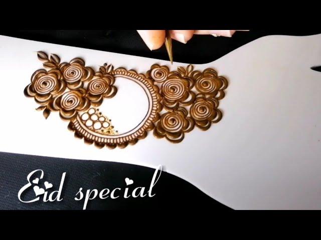 EID SPECIAL GULF STYLE HENNA DESIGN || EID HENNA DESIGN 2019.