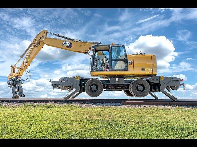 Innovative Hi-Rail Excavator Attachment | DymaxRail Rail Rider H-W1