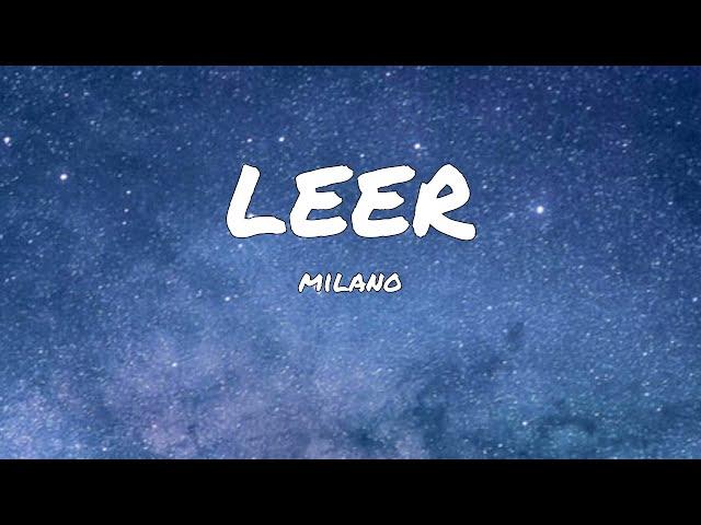 Milano - Leer (Lyrics)