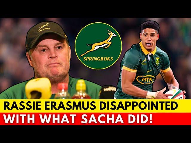 RASSIE ERASMUS DISCOVERS SACHA FEINBERG-MNGOMEZULU'S LIE! | SPRINGBOKS NEWS