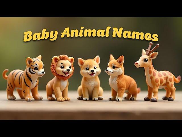 Learn Animal Babies Names in 5 Minutes a Day! - from TOTSTARS #animalbabies #nurseryrhymes