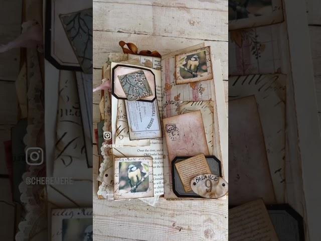 #junkjournaljuly Days 9 & 10: BALANCE & STRIPPED BACK #thecheremerecollective