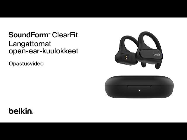 Belkin SoundForm ClearFit langattomien open-ear -kuulokkeiden käyttäminen