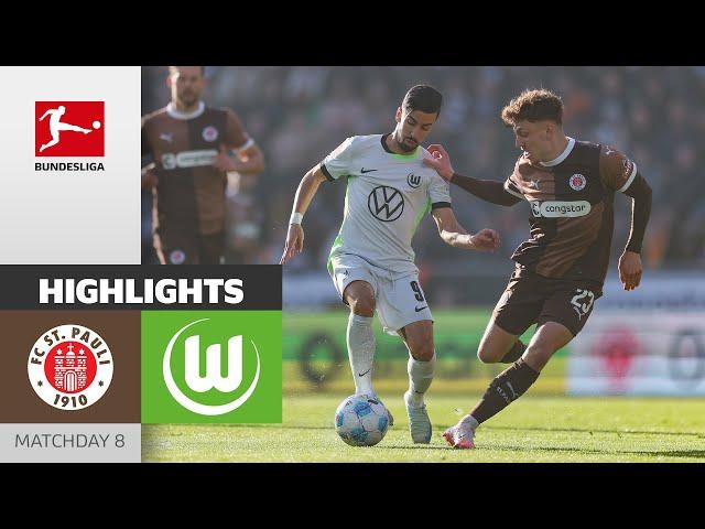 Pauli Makes Life Difficult For Wolves  | FC St. Pauli - VfL Wolfsburg 0-0 | Highlights | MD 8 – BL