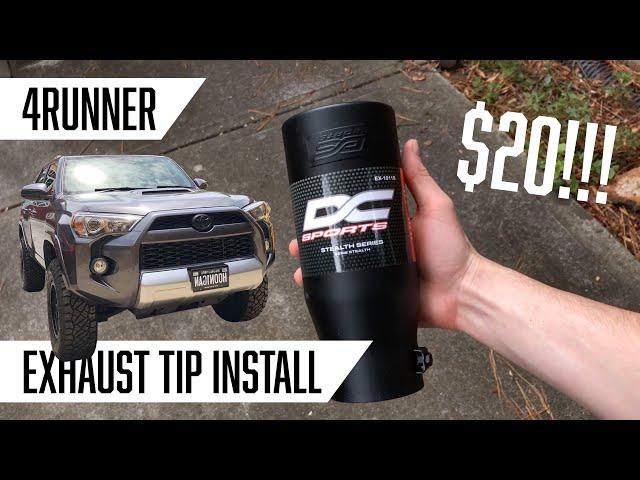 DC SPORTS BLACK EXHAUST TIP INSTALL - 5TH GEN 4RUNNER