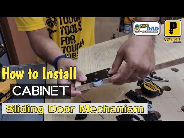 How to Install Cabinet Sliding Door Mechanism | Paano ikabit ang Cabinet Sliding Door Mechanism