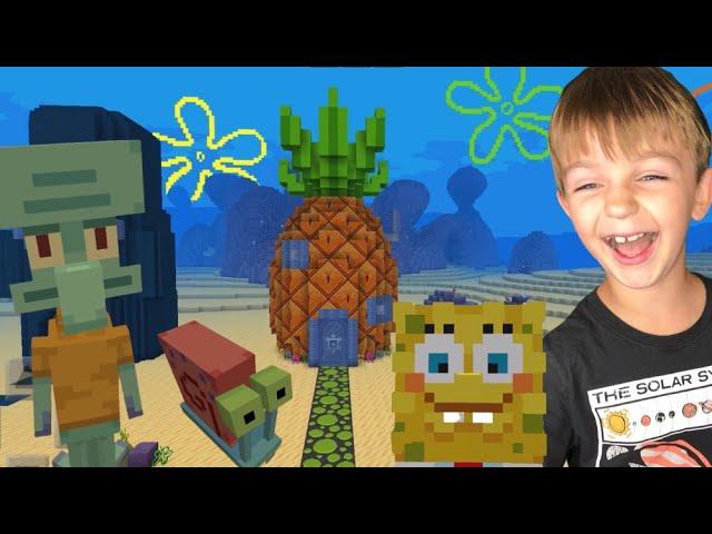 Minecraft Spongebob DLC gameplay with Ima