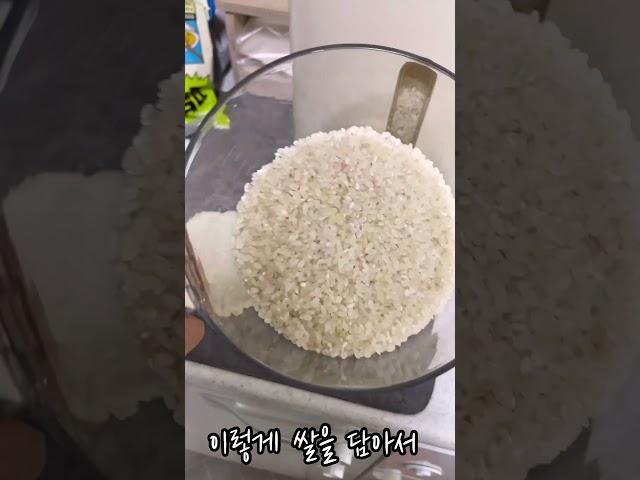 #광고 하뮤 쌀통 원터치로 원하는 만큼 누르면 계량컵에 담깁니다 #쌀통 #쌀통10kg #쌀보관통 #쌀디스펜서 #잡곡통 #원터치쌀통
