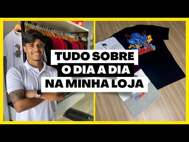 MEU DIA A DIA NA MINHA LOJA DE ROUPAS!  #lojaonline