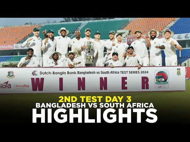 Full Highlights | Bangladesh vs South Africa | 2nd Test Day 3 | M3H1K