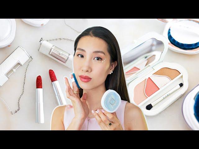 artistic soft pearl-inspired look ft. Florasis makeup | Chris Han