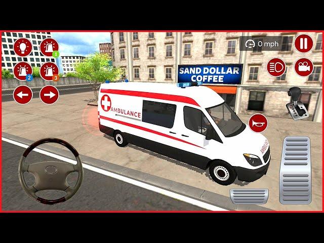 Direksiyonlu ambulans oyunu 14 | American Ambulnce Simulator - Ambulans oyunları 4K Android Gameplay