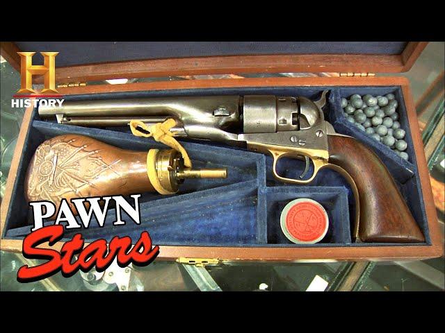 Pawn Stars: BULLSEYE DEAL for RARE Civil War Colt .44 (Season 5) | History