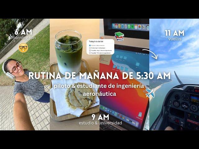 La Rutina de Mañana de 5:30 AM de una Estudiante de Ingeniería Aeronáutica & Piloto en Francia