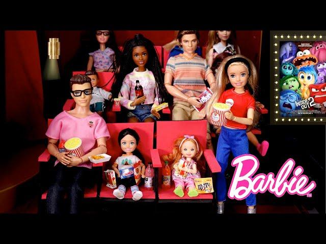 Barbie & Ken Doll Family Toddler's First Time at The Movie Theater