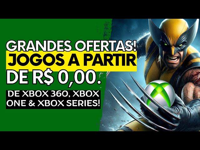 GRANDE SALDÃO DE OFERTAS: JOGOS DE XBOX 360, XBOX ONE & SERIES a Partir de R$ 0,00 em PROMOÇÃO!