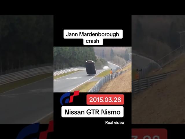 JANN MARDENBOROUGH CRASH! REAL VIDEO! NISSAN GTR NISMO! #shorts #viral #nismo #granturismo #crash