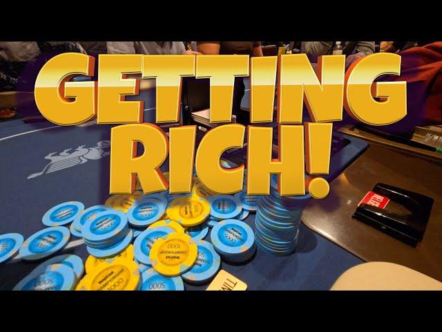 Getting Rich: On The Path To $90,000: Day 2 MSPT Main Event!