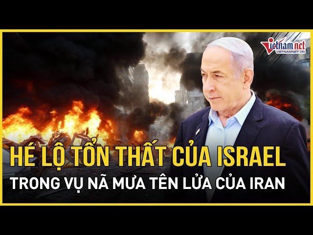 Hé lộ hình ảnh tổn thất của Israel trong vụ tấn công tên lửa ồ ạt của Iran | Báo VietNamNet