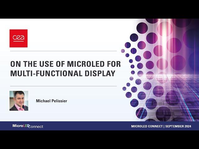 CEA | On the Use of MicroLED for Multifunctional Display