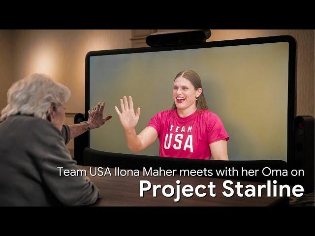 Team USA Ilona Maher meets with her Oma on Project Starline