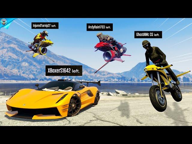 Making 4 Griefers RAGE QUIT in GTA Online!
