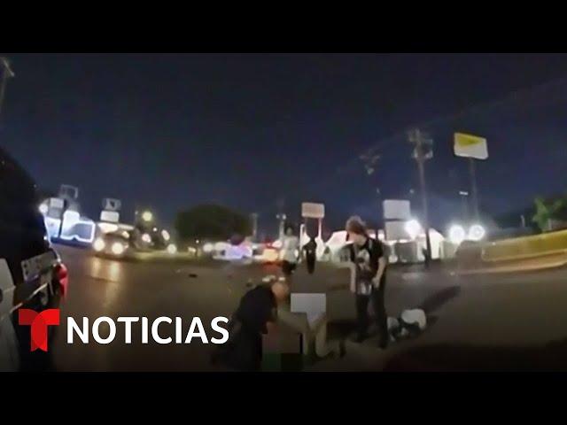 Muere mujer tras ser atropellada por una oficial en Houston | Noticias Telemundo