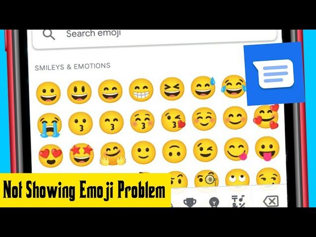 Not Show & Missing Emoji Problem Fixed - Google Message App