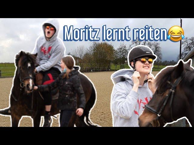 MORITZ ERSTE REITSTUNDE AUF WELLI!!