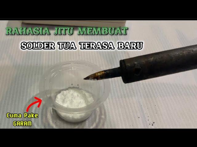 TECHNICIAN'S SECRET!! OLD SOLDER STILL FEELS NEW / solution for cleaning solder bits