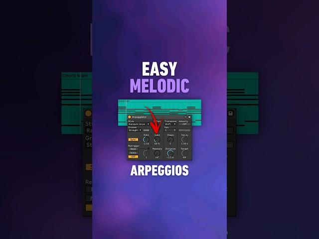 Easy Melodic Arps [Ableton Tips] #shorts #ableton #musicproduction